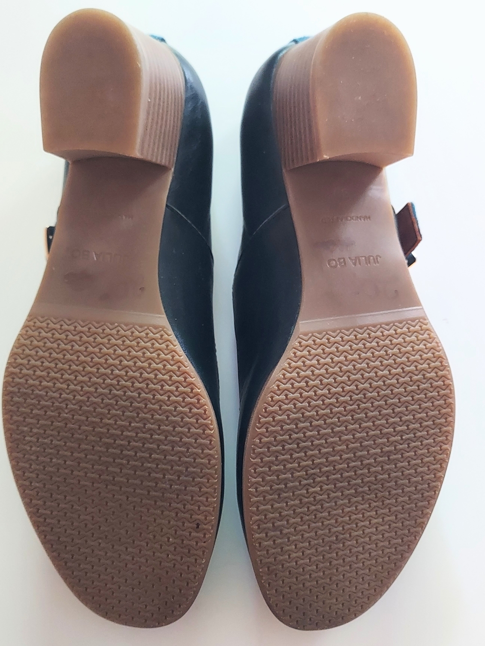 Julia Bo Joplin Mary Janes Premium Leather Green with Turquoise Strap Size EU 39 - Picture 10 of 11